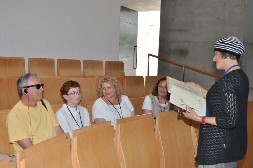 Fred Polaniecki (left) and family toured Yad Vashem’s Holocaust History Museum and Children’s Memorial and marked the bar mitzvah of his son Joshua Chaim Polaniecki (second from left) in the Yad Vashem Synagogue.